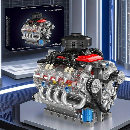 V8 Engine Simulation Model Blocks