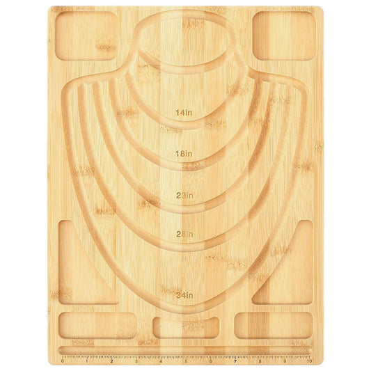 Wooden Beading Board DIY Bracelet Anklet String Design Bead Decoration Plate