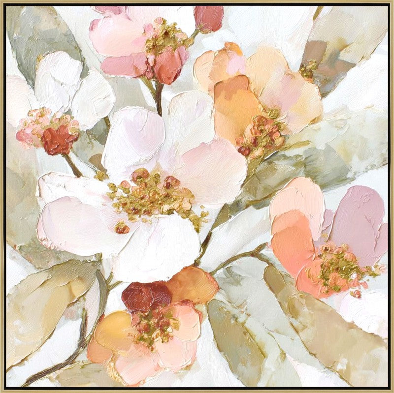 Monita Floral Framed Artwork 80cm