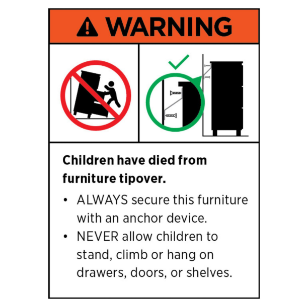 NNETMLT 4-Tier Wood Snack Rack Basket - Vintage Brown