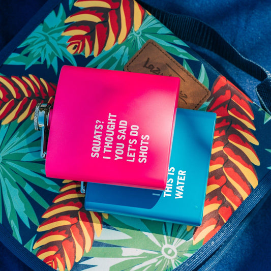 Hip Flask 2 Pack 175ml Stainless Steel Funny Quotes Gift Australia - Smart Choice Deals