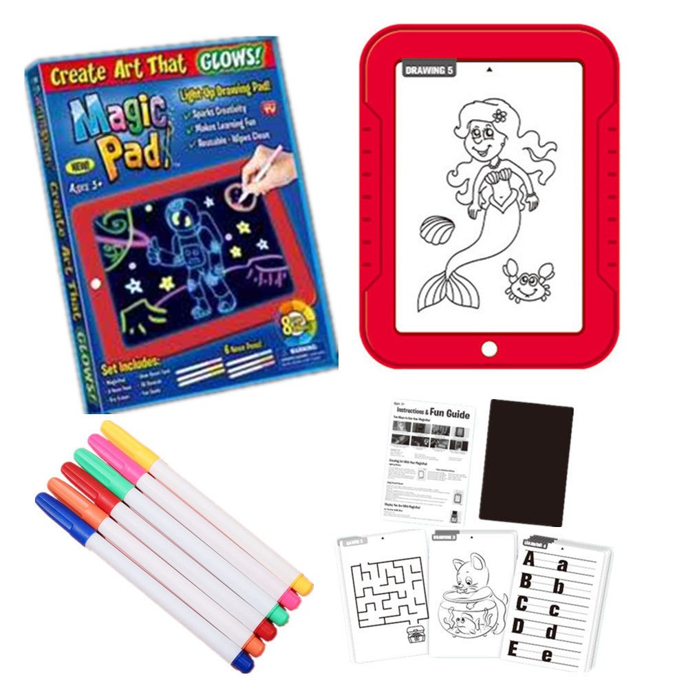 Magic Drawing Pad Electronics LED Writing Board Creative Art For Children