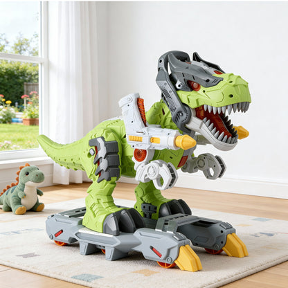 Keezi Kids Dinosaur Ride On Push Car with Spray Function - Indoor & Outdoor Toy