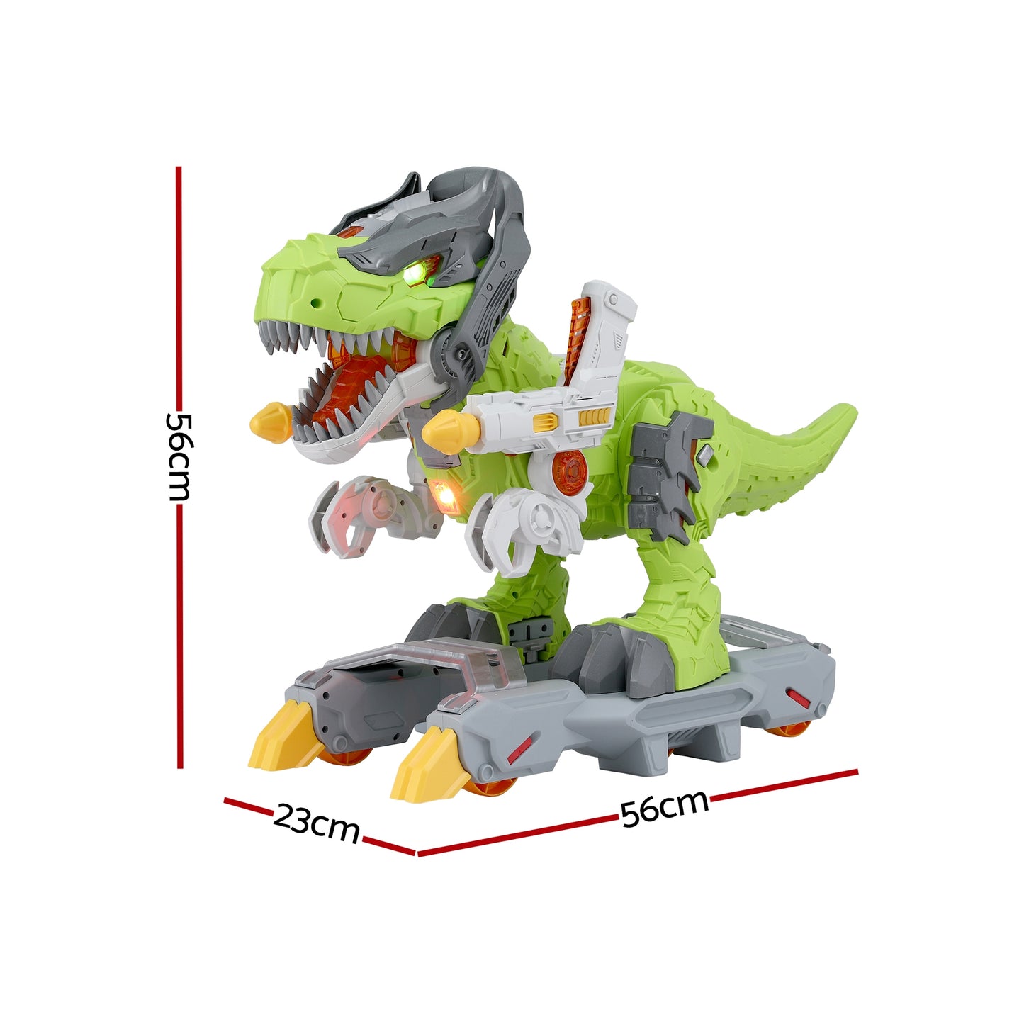 Keezi Kids Dinosaur Ride On Push Car with Spray Function - Indoor & Outdoor Toy