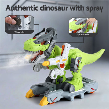Keezi Kids Dinosaur Ride On Push Car with Spray Function - Indoor & Outdoor Toy