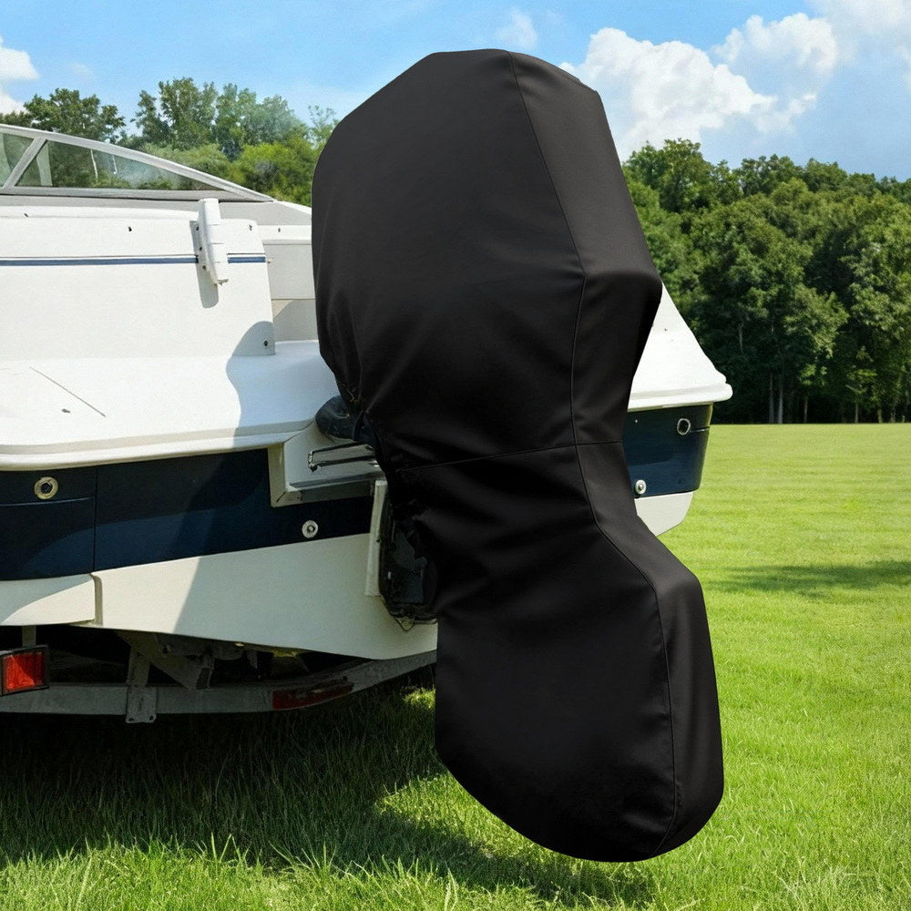 Seamanship Full Outboard Boat Motor Engine Cover Dust Rain Protection 100hp -150hp 600D Black