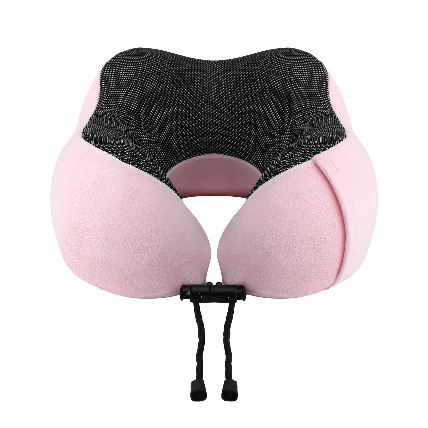 Wanderlite Travel Pillow for Airplanes Memory Foam Neck Pillows for Traveling, Soft & Washable Cover with Storage Bag, Portable Plane Accessories for Airplanes Offices Cars, Pink