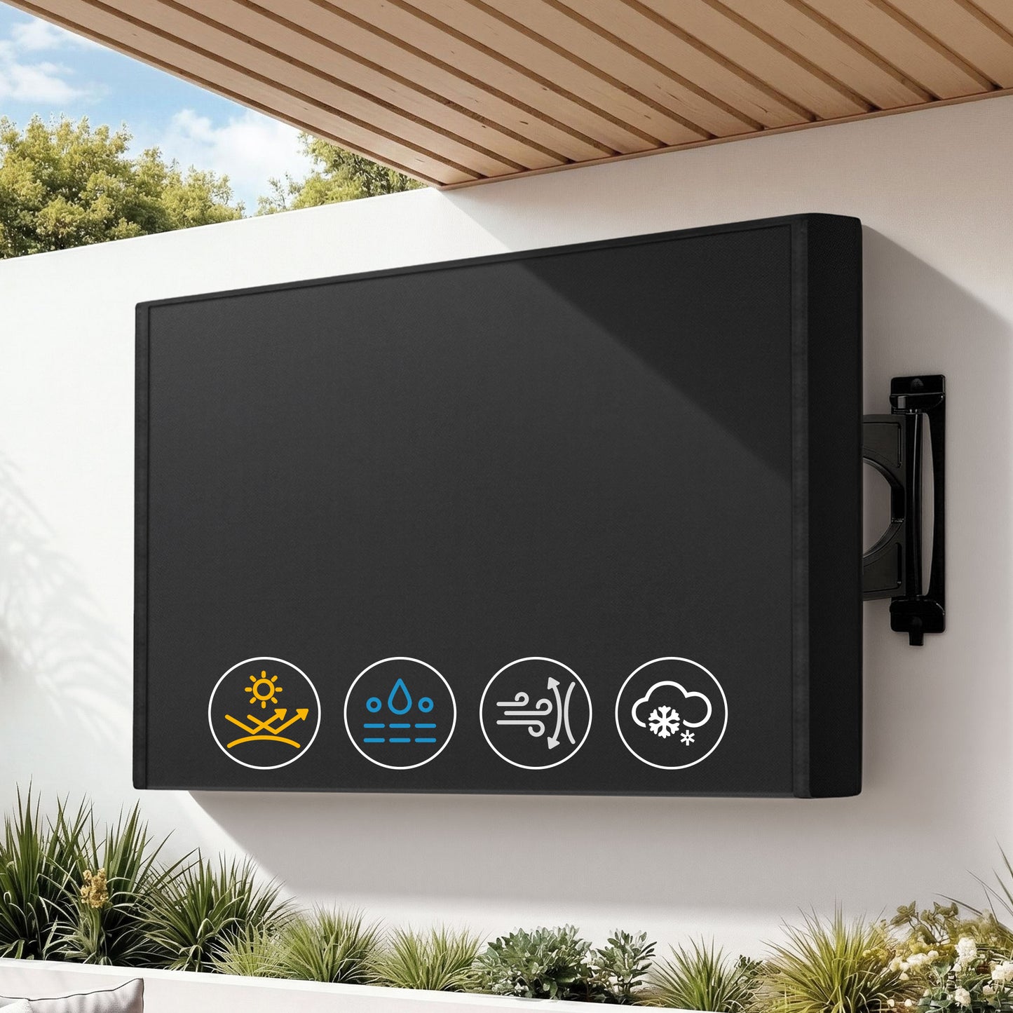 Artiss 55-58 Inch TV Cover Waterproof Outdoor Patio Flat Television Protector - Appliances > TV > TVs & Accessories