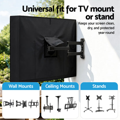 Artiss 55-58 Inch TV Cover Waterproof Outdoor Patio Flat Television Protector - Appliances > TV > TVs & Accessories