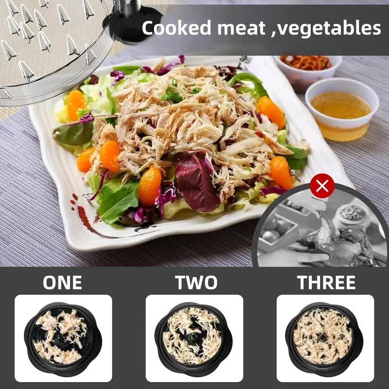 Multi-functional chicken breast shredder; minced meat separator; meat grinder; baby food tool with transparent lid; chicken shredding device