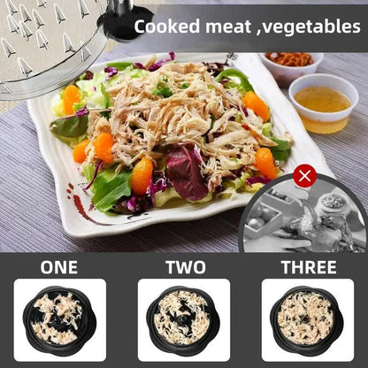 Multi-functional chicken breast shredder; minced meat separator; meat grinder; baby food tool with transparent lid; chicken shredding device