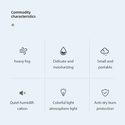 NNEOBA 250ML Mini Aroma Oil Diffuser & Humidifier with LED Night Lamp