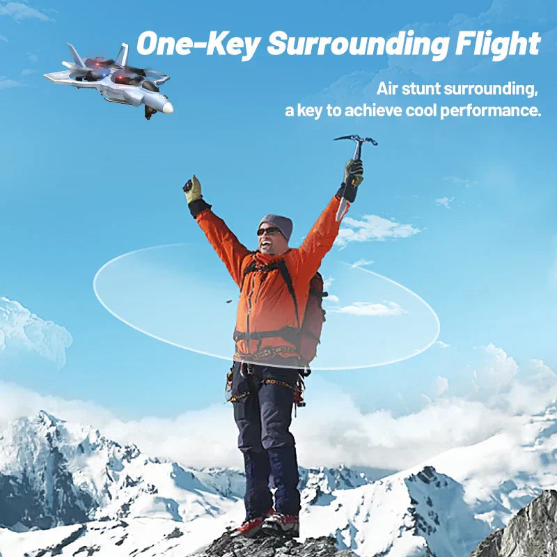 2.4G Rc Fighter Jet With Camera & Missile Launch (Grey)