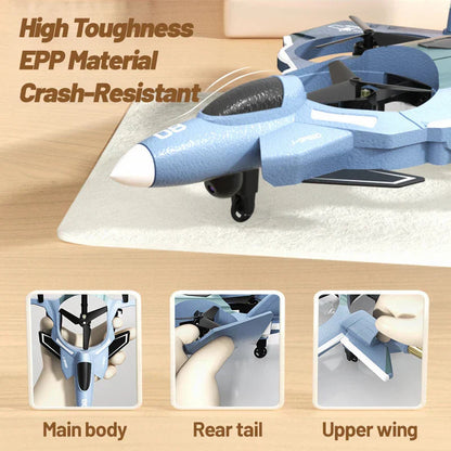 2.4G Rc Fighter Jet With Camera & Missile Launch (Grey)