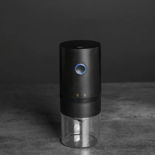 Portable USB C Rechargeable Coffee Grinder  Mill Black