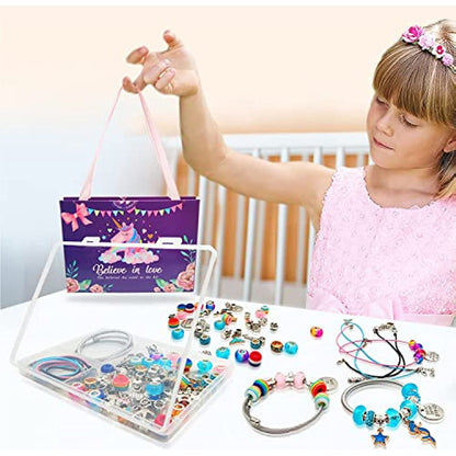 Unicorn & Mermaid Charm Bracelet Craft Kit for Girls