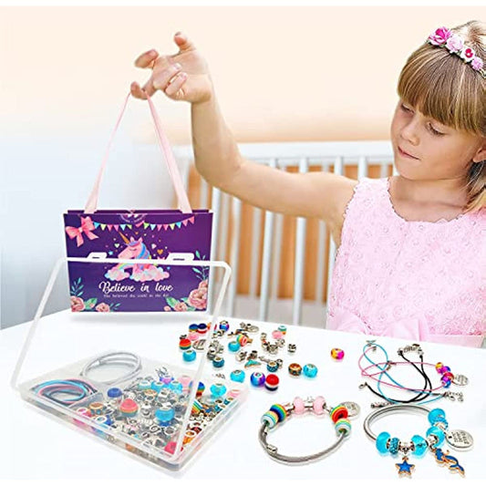 Unicorn & Mermaid Charm Bracelet Craft Kit for Girls