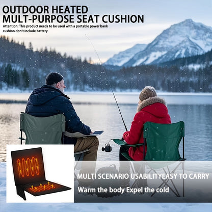 Portable Heated Foldable Seat Cushion with USB Power