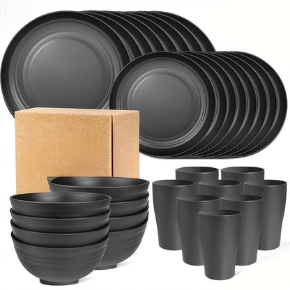 Shatterproof Tableware Set for Camping & Home (16pcs)