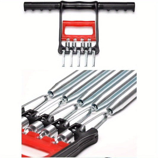 1Pc Multifunctional Spring Pedal Puller Fitness Tensioner(Black)