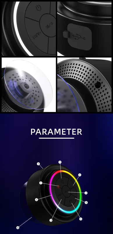 Portable Shower Speaker with Voice Assistant