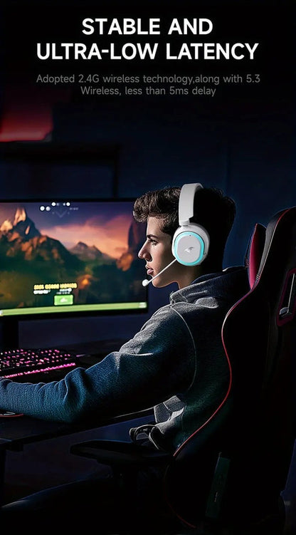 Wireless Gaming Headset with Surround Sound