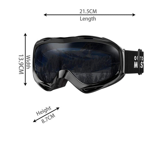 OutdoorMaster OTG Ski Goggles - Over Glasses Ski/Snowboard Goggles for Men, Women & Youth - 100% UV Protection-OM-5