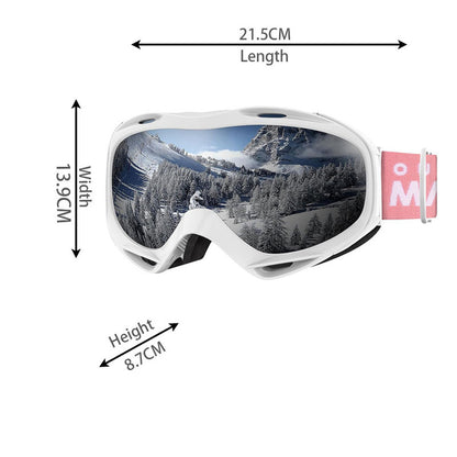 OutdoorMaster OTG Ski Goggles - Over Glasses Ski/Snowboard Goggles for Men, Women & Youth - 100% UV Protection-OM-5
