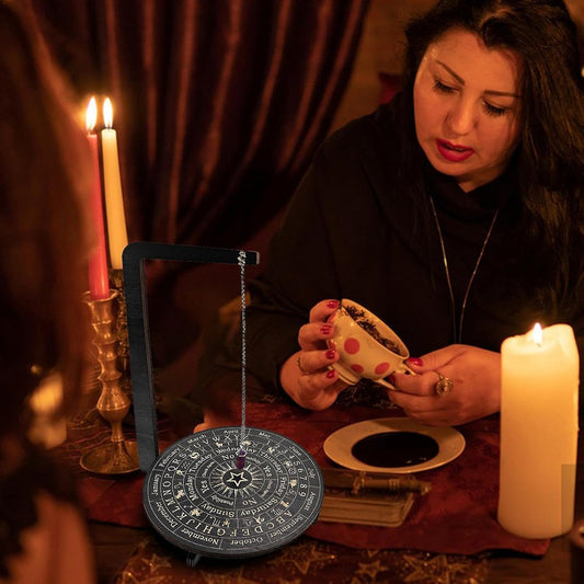 Wood Pendulum Display - Pendulum Crystal Holder Stand | Jewelry Crystal Display Stand | Wood Rotating Crystal Holder | Exquisite Design Pendulum Holder Stand For Living Room, Yoga Room, Meditation Roo