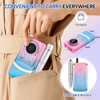 Professional 45000RPM Electric Nail Drill Kit