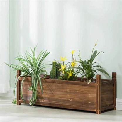 Medium Raised Garden Bed 60x30x33cm Wooden Planter Box - Home & Garden > Garden Beds > Garden Beds & Planters