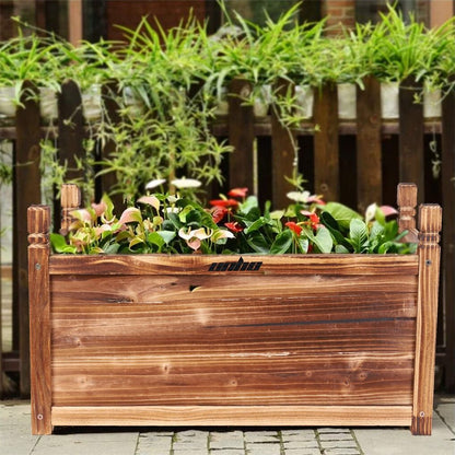 Medium Raised Garden Bed 60x30x33cm Wooden Planter Box - Home & Garden > Garden Beds > Garden Beds & Planters