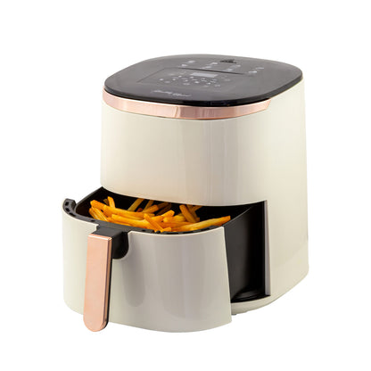 7L Digital Air Fryer with 8 pre-set Touch-control Cooking Programs - Cream