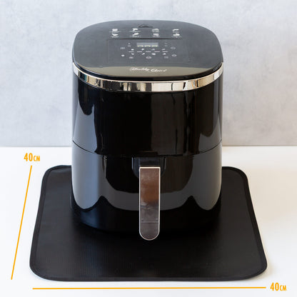 Non Slip Heat Resistant Air Fryer Benchtop Protector Mats, 2 Pack, 40cm x 40cm