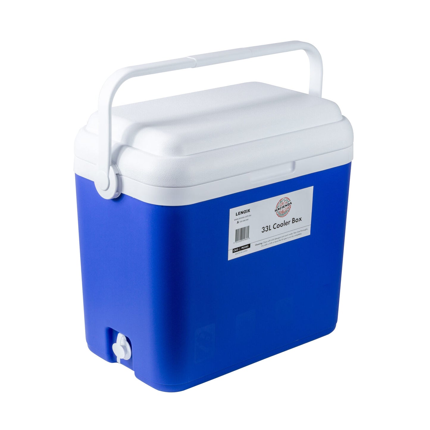 33L Portable Cooler Box Ice Chest for Picnic, Camping, Fishing, Caravan