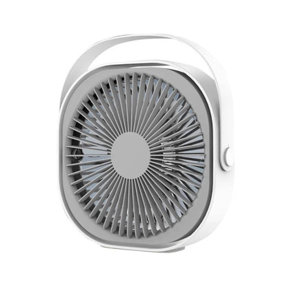 3-Speed USB 20cm Desktop Fan - Quiet Portable Lightweight Rechargeable Cooler