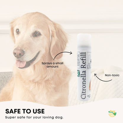 Rooster Farms Dog Bark Training Collar Citronella + Sound Rechargeable Automatic