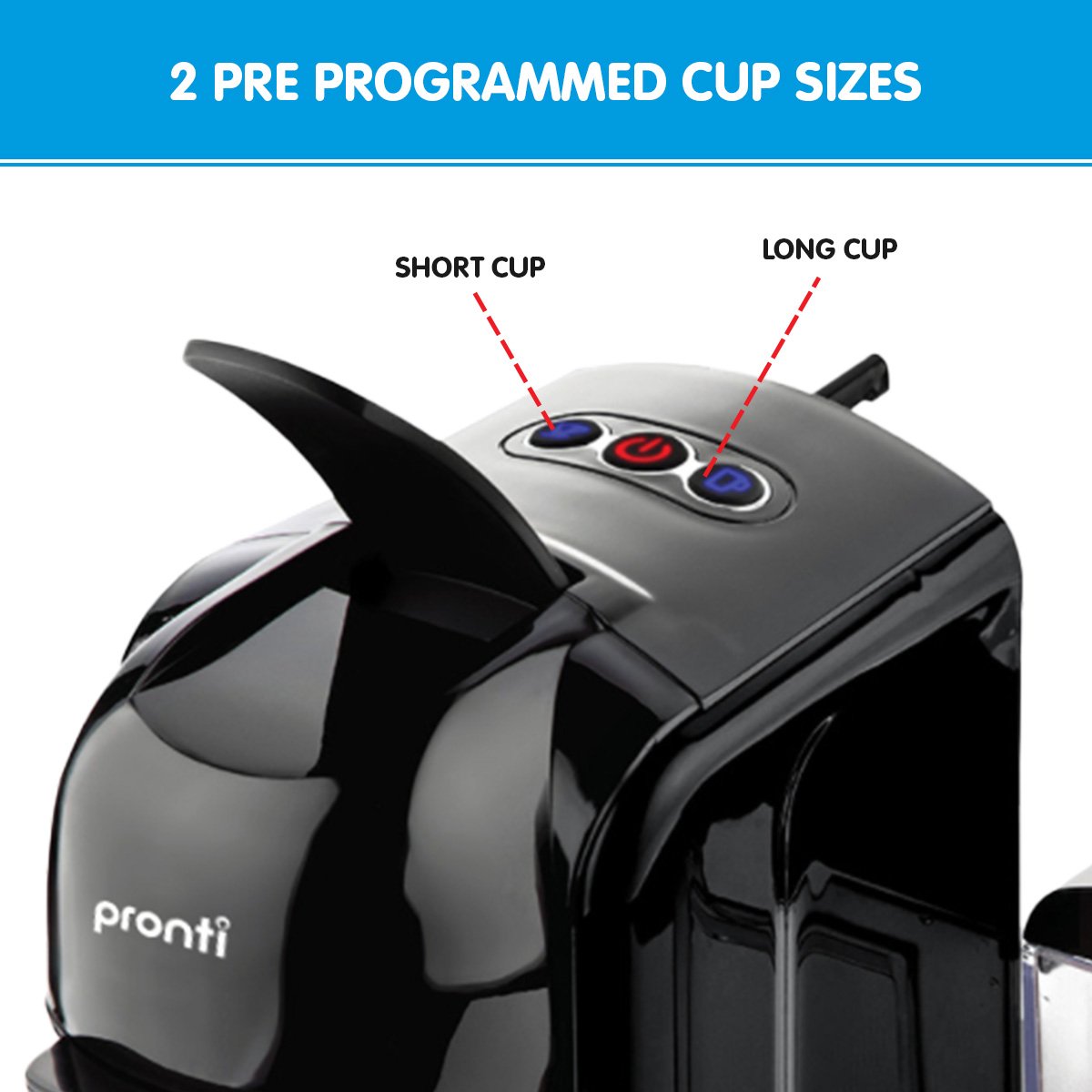 Pronti HomeMaid 3-in-1 Coffee Machine - Multi-Capsule Pods & Ground Coffee