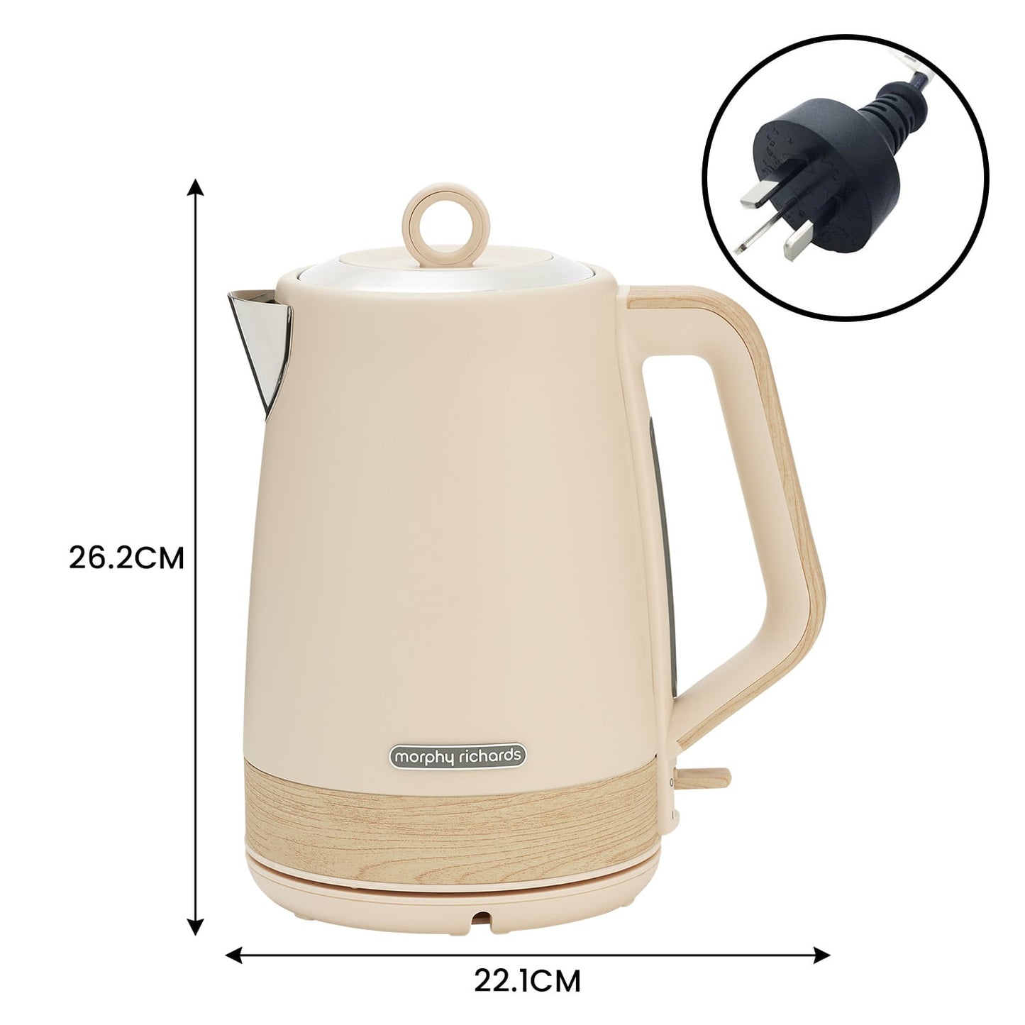 Morphy Richards 1.7L Electric Kettle Essence Scandi Swivel Base Boil-Dry Protection