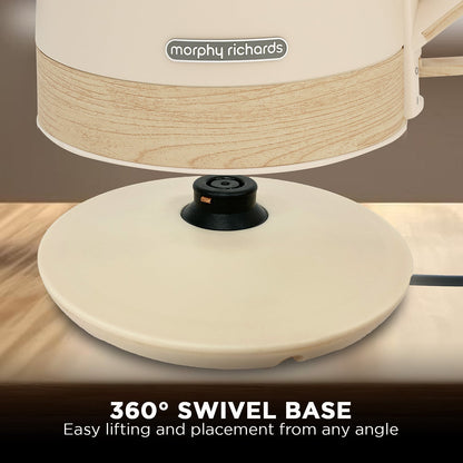 Morphy Richards 1.7L Electric Kettle Essence Scandi Swivel Base Boil-Dry Protection