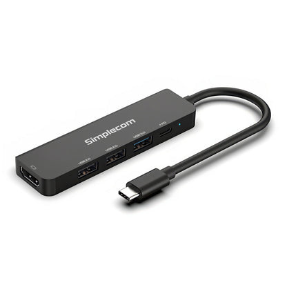 Simplecom CHT550 USB-C 5-in-1 Multiport Docking Station with USB Hub PD HDMI 2.0