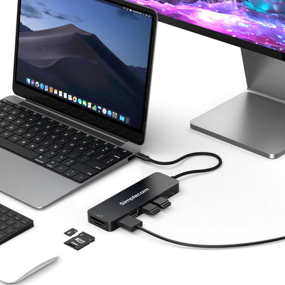 Simplecom CHT595 9-in-1 USB-C Multiport Docking Station with NVMe M.2 Enclosure