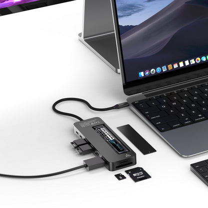 Simplecom CHT595 9-in-1 USB-C Multiport Docking Station with NVMe M.2 Enclosure
