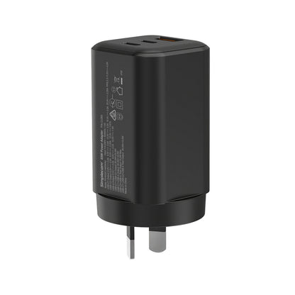 Simplecom CU365 3-Port PD 65W GaN Wall Charger Dual USB-C + USB-A for Phone Laptop