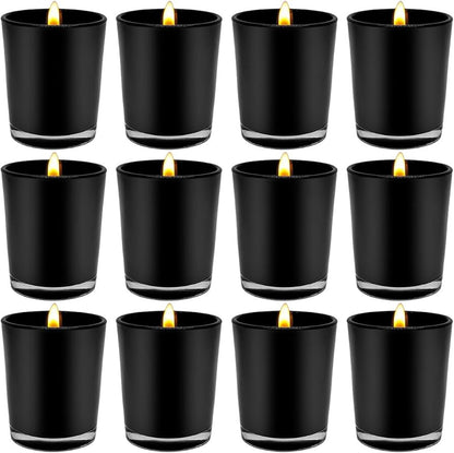 20 Pack Black Matt Tealight Candle Holder 6.5cm Festival Decor Wedding Propose Parties Holiday and Home Decor