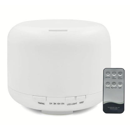 500ML Aroma Aromatherapy Diffuser LED Oil Ultrasonic Air Humidifier Purifier - White