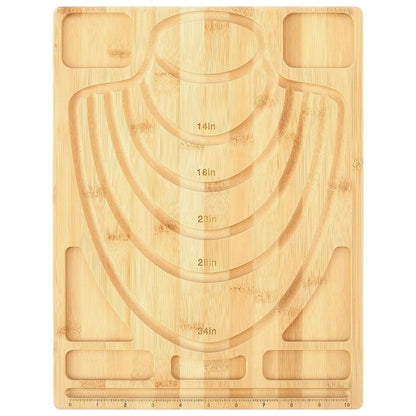 Wooden Beading Board DIY Bracelet Anklet String Design Bead Decoration Plate