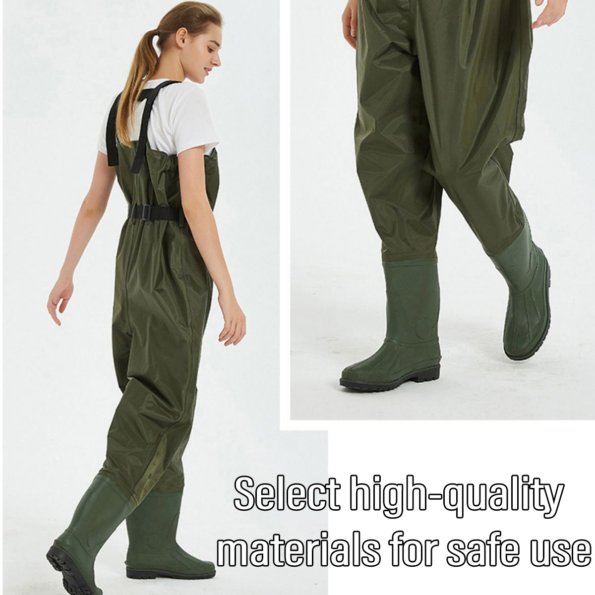 Waterproof Ultra Light Breathable Wading Pants Nylon Half Length Gear - Black-46