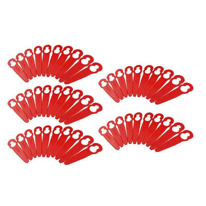 Grass Trimmer Plastic Blades Part Cutter Replace Acc Crop For Ozito Bosh Kuller - 100PCS