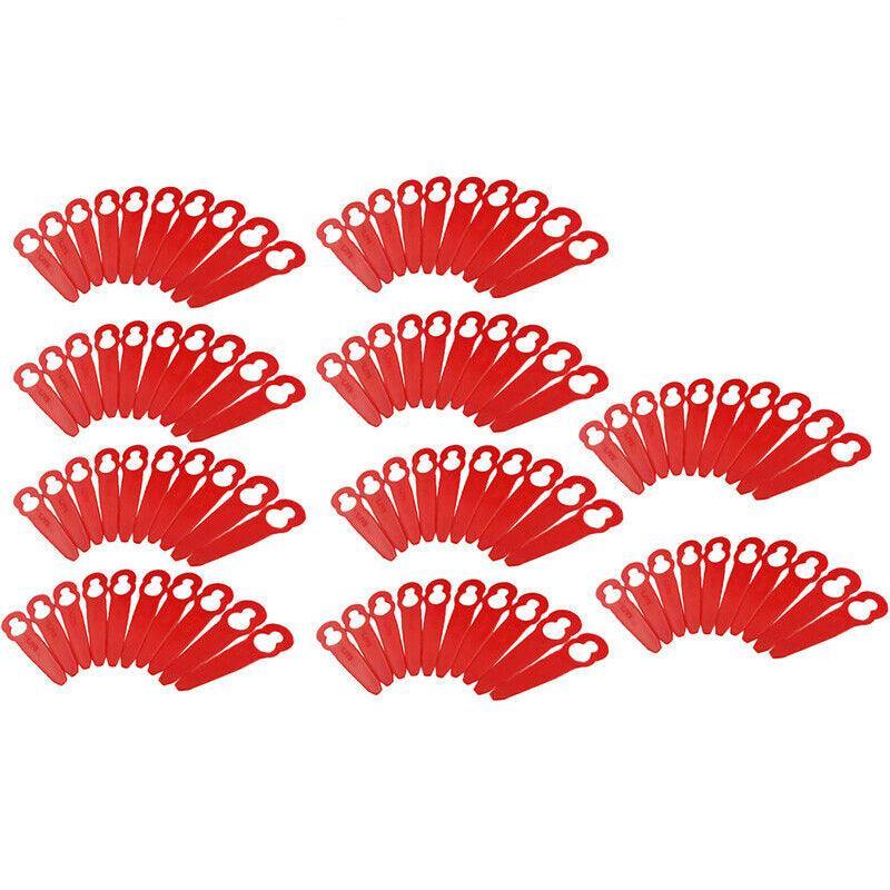 Grass Trimmer Plastic Blades Part Cutter Replace Acc Crop For Ozito Bosh Kuller - 100PCS